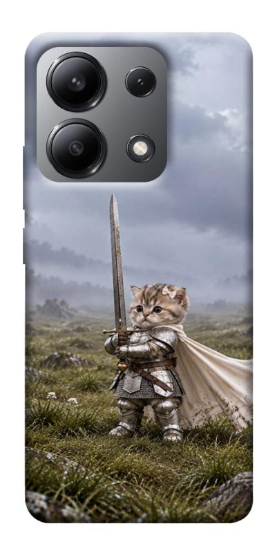Чехол itsPrint Knight kitten для Xiaomi Redmi Note 13 4G, мемы, купить оптом с доставкой