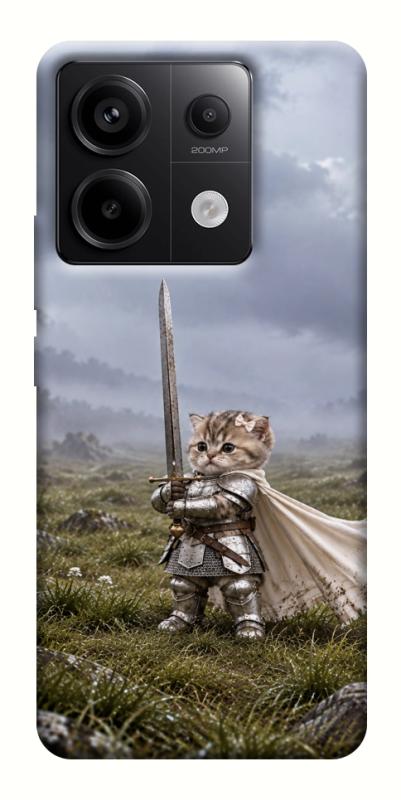 Чехол itsPrint Knight kitten для Xiaomi Redmi Note 13 Pro 4G, мемы, купить оптом с доставкой