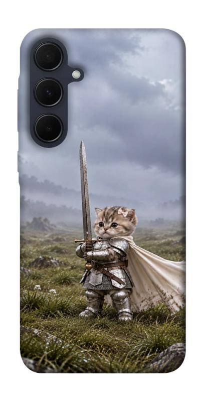 Чехол itsPrint Knight kitten для Samsung Galaxy A35, мемы, купить оптом с доставкой