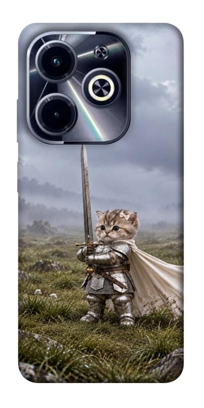 Чехол itsPrint Knight kitten для Infinix Hot 40i, мемы, купить оптом с доставкой