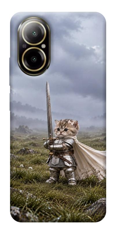 Чехол itsPrint Knight kitten для Realme C67 4G, мемы, купить оптом с доставкой