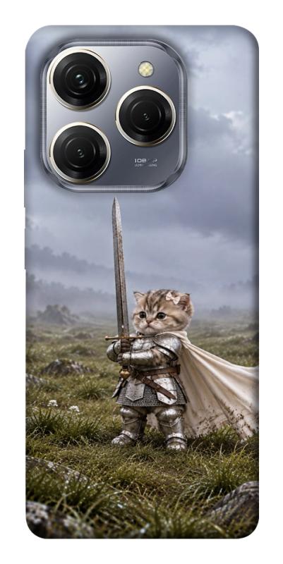 Чехол itsPrint Knight kitten для TECNO Spark 20 Pro, мемы, купить оптом с доставкой