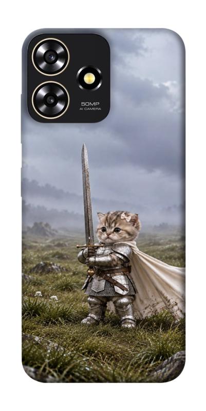 Чехол itsPrint Knight kitten для ZTE Blade A73 4G, мемы, купить оптом с доставкой