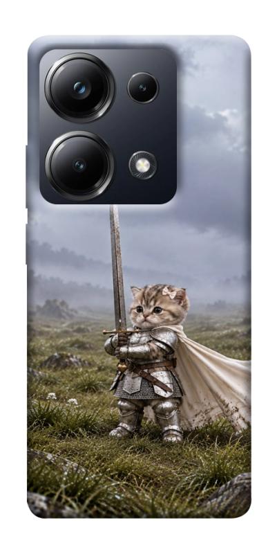 Чехол itsPrint Knight kitten для Xiaomi Redmi 13 4G / Poco M6 4G, мемы, купить оптом с доставкой