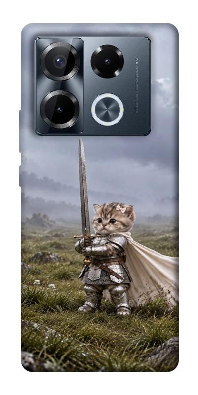 Чехол itsPrint Knight kitten для Infinix Note 40 Pro 4G, мемы, купить оптом с доставкой