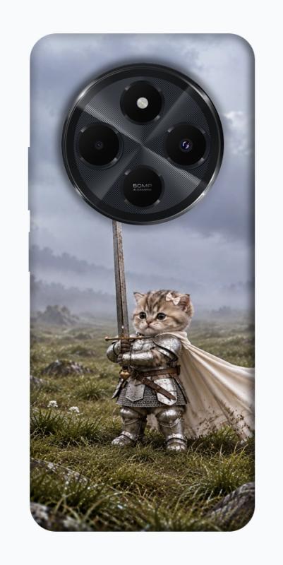 Чехол itsPrint Knight kitten для Xiaomi Redmi 14C / Poco C75, мемы, купить оптом с доставкой
