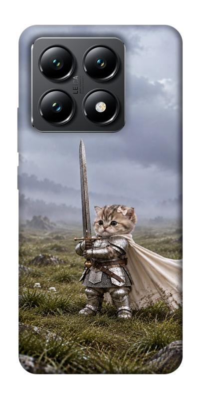 Чехол itsPrint Knight kitten для Xiaomi 14T, мемы, купить оптом с доставкой