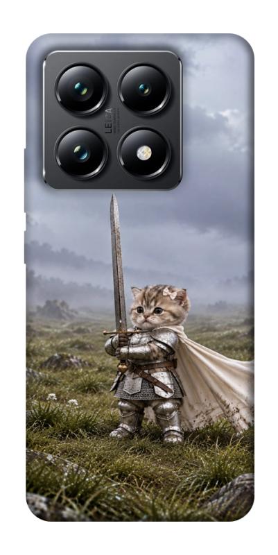 Чехол itsPrint Knight kitten для Xiaomi 14T Pro, мемы, купить оптом с доставкой