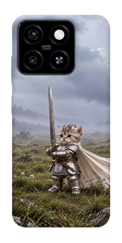Чехол itsPrint Knight kitten для ZTE Blade A55 4G, мемы, купить оптом с доставкой
