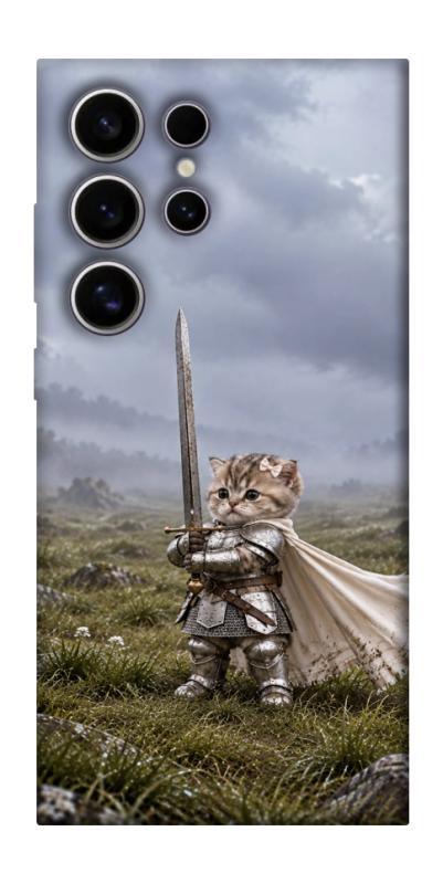 Чехол itsPrint Knight kitten для Samsung Galaxy S25 Ultra, мемы, купить оптом с доставкой