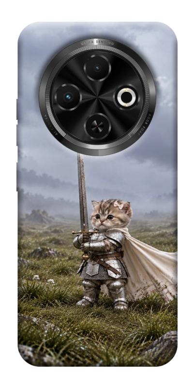 Чехол itsPrint Knight kitten для TECNO Spark 30C, мемы, купить оптом с доставкой