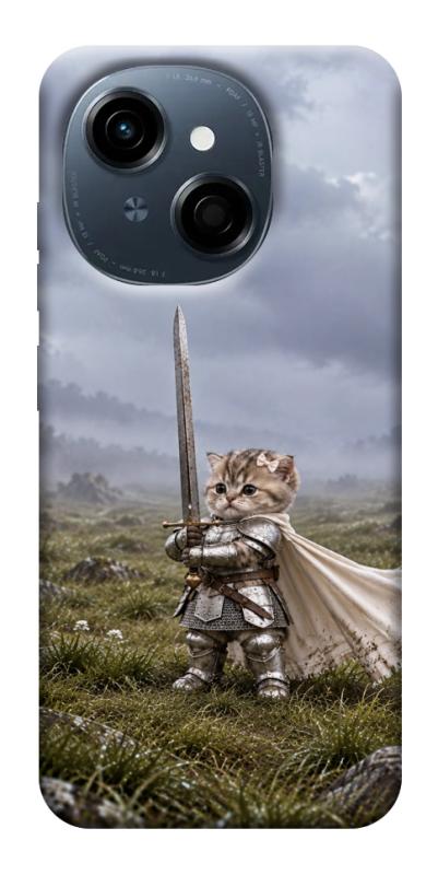 Чехол itsPrint Knight kitten для TECNO Spark Go 1, мемы, купить оптом с доставкой