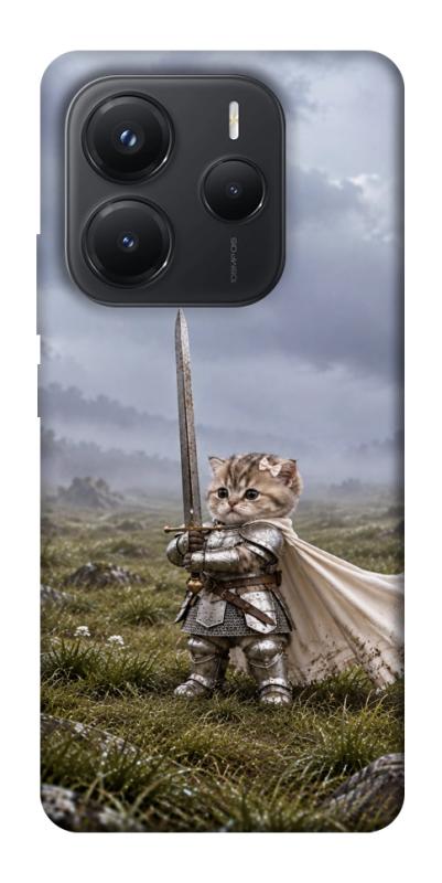 Чехол itsPrint Knight kitten для Xiaomi Redmi Note 14 5G, мемы, купить оптом с доставкой