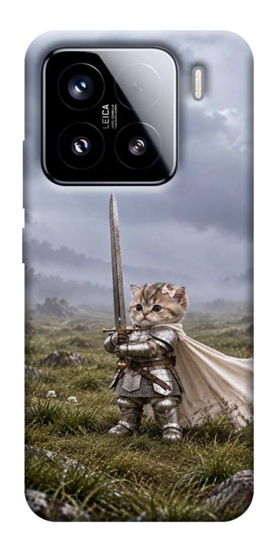Чехол itsPrint Knight kitten для Xiaomi 15, мемы, купить оптом с доставкой
