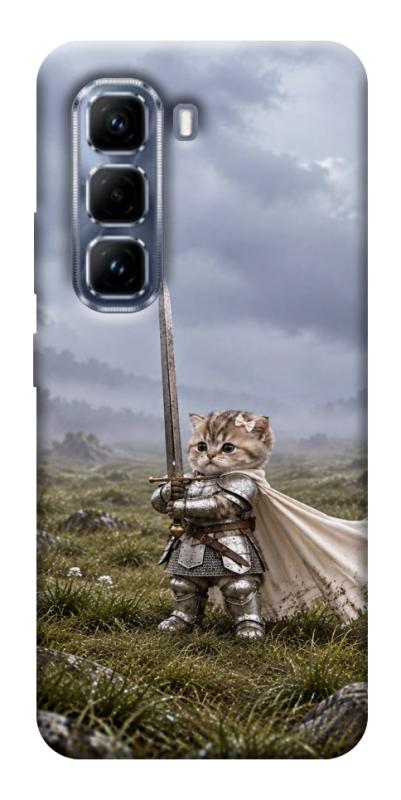 Чехол itsPrint Knight kitten для Infinix Hot 50 Pro, мемы, купить оптом с доставкой