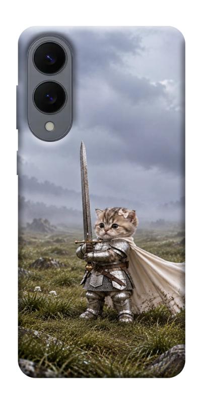 Чехол itsPrint Knight kitten для Samsung Galaxy S25 Edge, мемы, купить оптом с доставкой