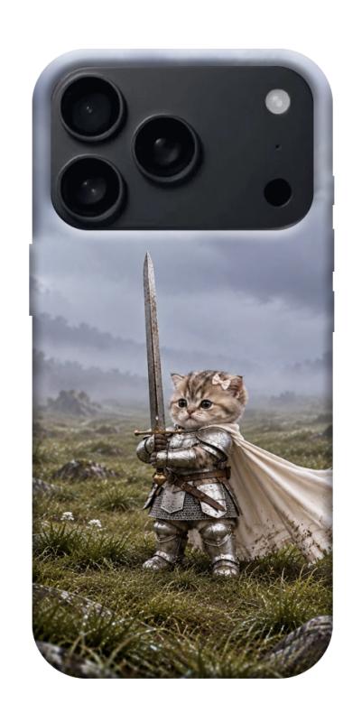 Чехол itsPrint Knight kitten для Apple iPhone 17 Pro (6.3"), мемы, купить оптом с доставкой