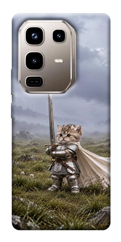 Чехол itsPrint Knight kitten для Infinix Note 50 Pro 4G, мемы, купить оптом с доставкой