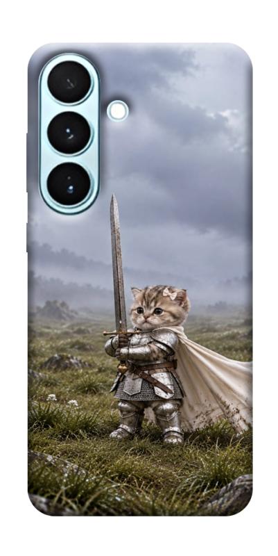 Чехол itsPrint Knight kitten для Samsung Galaxy S26, мемы, купить оптом с доставкой