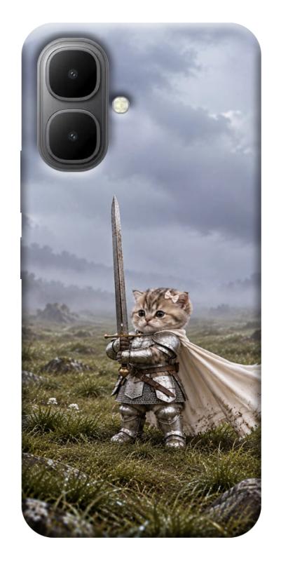 Чехол itsPrint Knight kitten для Infinix Smart 10, мемы, купить оптом с доставкой