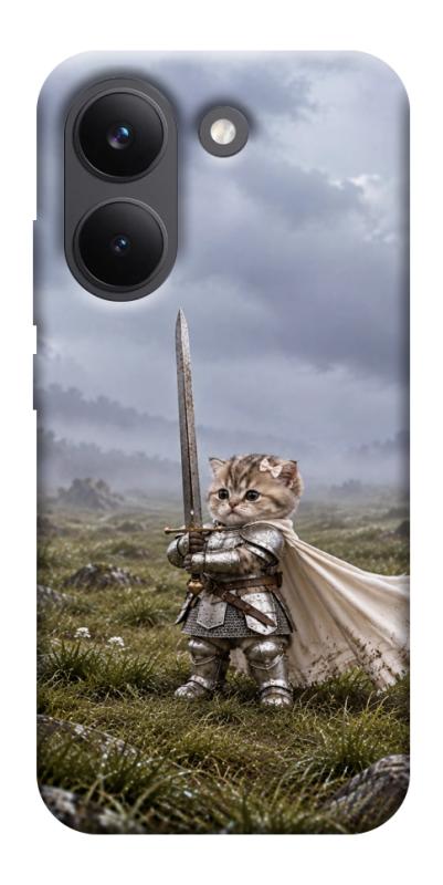 Чехол itsPrint Knight kitten для Xiaomi Poco X8 Pro, мемы, купить оптом с доставкой