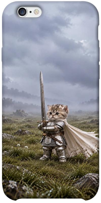Чехол itsPrint Knight kitten для Apple iPhone 6/6s plus (5.5"), мемы, купить оптом с доставкой