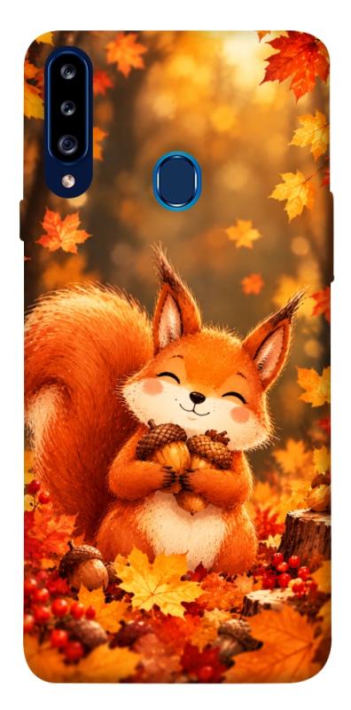 Чехол itsPrint Осіннє білченя для Samsung Galaxy A20s, животные, купить оптом с доставкой