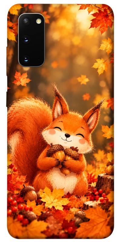 Чехол itsPrint Осіннє білченя для Samsung Galaxy S20, животные, купить оптом с доставкой