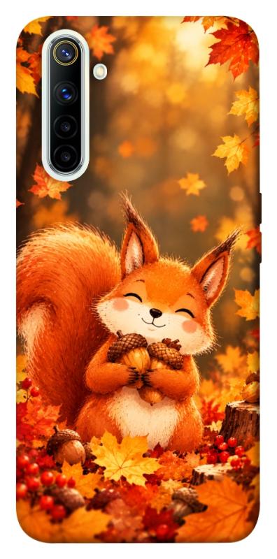 Чехол itsPrint Осіннє білченя для Realme 6, животные, купить оптом с доставкой