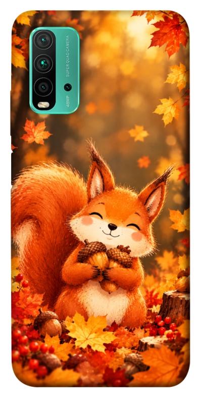 Чехол itsPrint Осіннє білченя для Xiaomi Redmi Note 9 4G / Redmi 9 Power / Redmi 9T, животные, купить оптом с доставкой