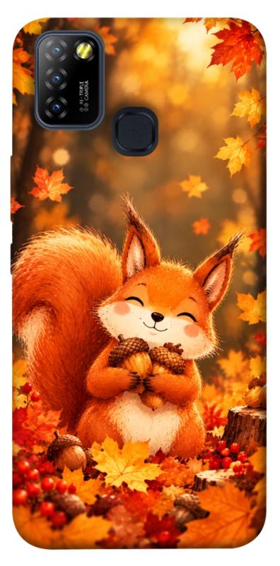 Чохол itsPrint Осіннє білченя для Infinix Hot 10 Lite, тварини, купити оптом з доставкою