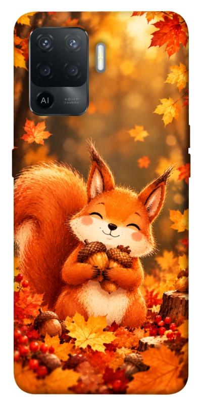 Чохол itsPrint Осіннє білченя для Oppo Reno 5 Lite, тварини, купити оптом з доставкою