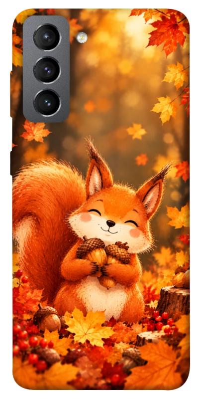 Чехол itsPrint Осіннє білченя для Samsung Galaxy S21 FE, животные, купить оптом с доставкой