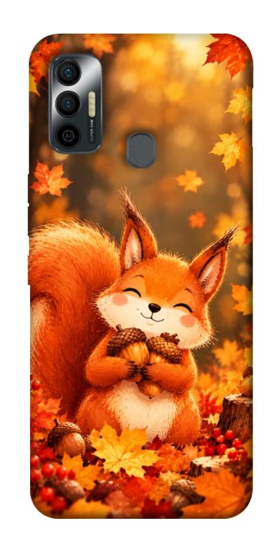 Чехол itsPrint Осіннє білченя для TECNO Spark 7, животные, купить оптом с доставкой
