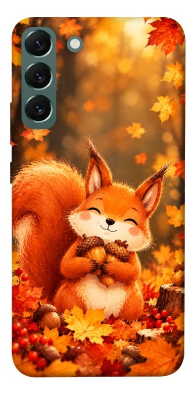Чехол itsPrint Осіннє білченя для Samsung Galaxy S22+, животные, купить оптом с доставкой