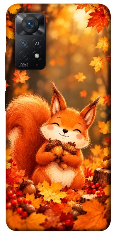 Чехол itsPrint Осіннє білченя для Xiaomi Redmi Note 11 Pro 4G/5G, животные, купить оптом с доставкой