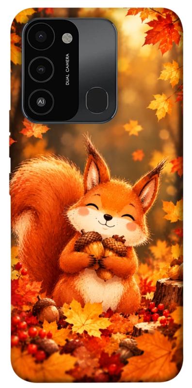 Чехол itsPrint Осіннє білченя для TECNO Spark 8C, животные, купить оптом с доставкой