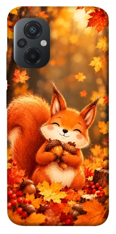 Чехол itsPrint Осіннє білченя для Xiaomi Poco M5, животные, купить оптом с доставкой