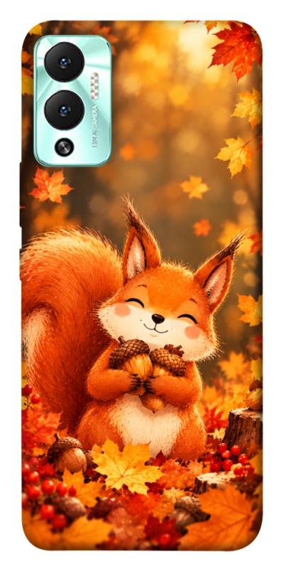 Чехол itsPrint Осіннє білченя для Infinix Hot 12 Play, животные, купить оптом с доставкой