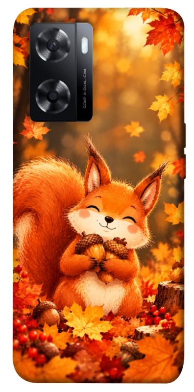 Чехол itsPrint Осіннє білченя для Oppo A57s, животные, купить оптом с доставкой