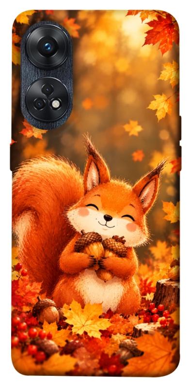 Чехол itsPrint Осіннє білченя для Oppo Reno 8 T 4G, животные, купить оптом с доставкой