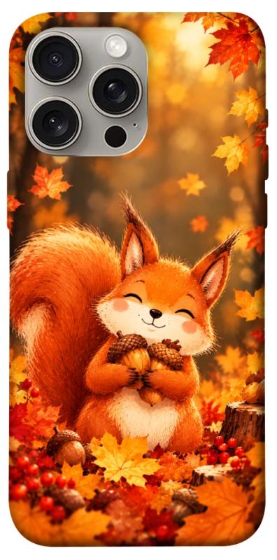 Чехол itsPrint Осіннє білченя для Apple iPhone 15 Pro Max (6.7"), животные, купить оптом с доставкой