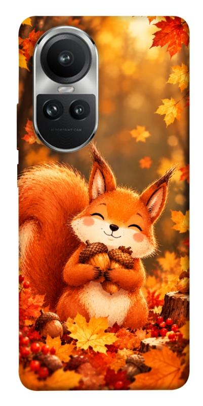 Чохол itsPrint Осіннє білченя для Oppo Reno 10, тварини, купити оптом з доставкою