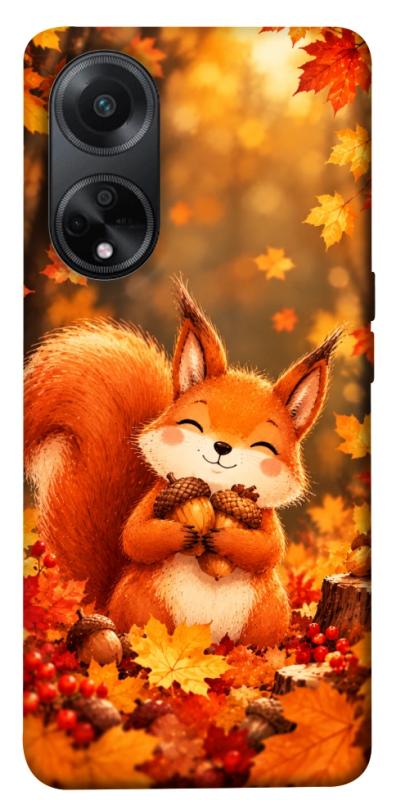 Чехол itsPrint Осіннє білченя для Oppo A58 4G, животные, купить оптом с доставкой