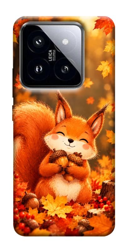 Чехол itsPrint Осіннє білченя для Xiaomi 14 Pro, животные, купить оптом с доставкой