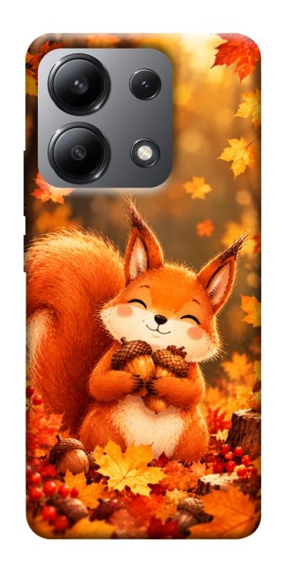 Чехол itsPrint Осіннє білченя для Xiaomi Redmi Note 13 4G, животные, купить оптом с доставкой
