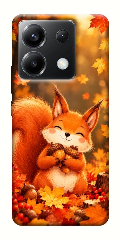 Чехол itsPrint Осіннє білченя для Xiaomi Poco X6, животные, купить оптом с доставкой