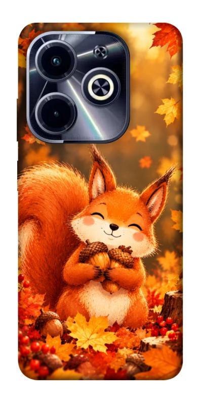 Чохол itsPrint Осіннє білченя для Infinix Hot 40i, тварини, купити оптом з доставкою