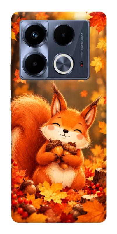 Чехол itsPrint Осіннє білченя для Infinix Note 40 4G, животные, купить оптом с доставкой