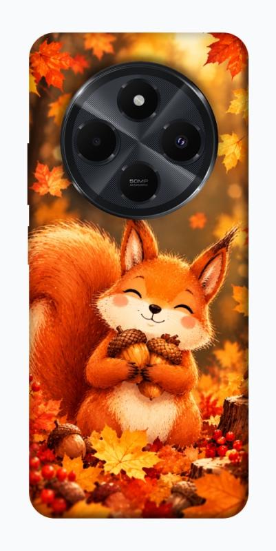 Чехол itsPrint Осіннє білченя для Xiaomi Redmi 14C / Poco C75, животные, купить оптом с доставкой